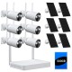 Campark SC17 6PCS 4MP 100% Wire-Free & NVR Solar Powered Security Camera System with 500GB HDD（Only Available In The US）