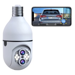 Campark SC11 10 x Hybrid Zoom 2MP Wireless WiFi Light Bulb Security Camera with Sound & Light Alarm, Color Night Vision Campark SC11 10 x Hybrid Zoom 2MP Wireless WiFi Light Bulb Security Camera with Sound & Light Alarm, Color Night Vision