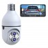 Campark SC11 10 x Hybrid Zoom 2MP Wireless WiFi Light Bulb Security Camera with Sound & Light Alarm, Color Night Vision