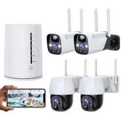 Campark SC06 4MP 100% Wire-Free Battery Powered Security 360° PTZ Camera System With Color Night Vision, No Monthly Fee Campark SC06 4MP 100% Wire-Free Battery Powered Security 360° PTZ Camera System With Color Night Vision, No Monthly Fee