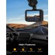Campark C200 4K Front and Rear Dual Dash Camera with 3 inch LCD Display