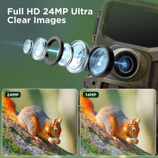 Campark TC23 Full HD 24MP 1080P Trail Camera with Night Vision