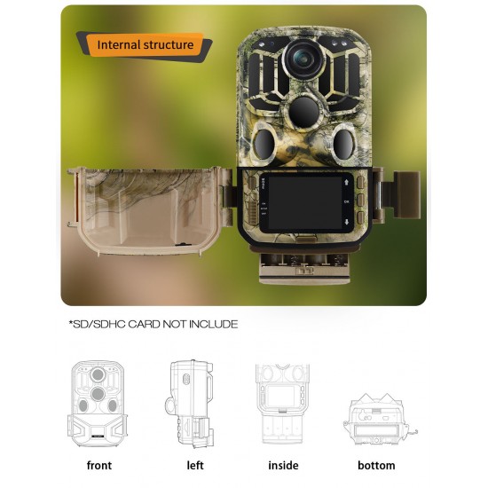 Campark H80 20MP 1296P Wifi Trail Camera with Night Vision Motion Activated for Wildlife