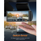 Campark DC06 4K Dash Camera 3.16'' Touch SCreen Inside WiFi GPS Dual Dashcams  Front and Rear, with 64GB Memory Card