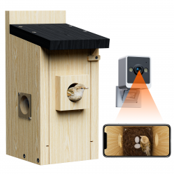 Campark BH10 3MP Smart Wooden Bird House with Camera Two-way Audio Night Vision and Waterproof (Only available in the US) Campark BH10 3MP Smart Wooden Bird House with Camera Two-way Audio Night Vision and Waterproof (Only available in the US)