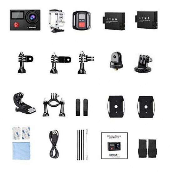 Campark X20 Action Camera 4K 20MP Touch Screen Waterproof Wifi Remote Control Camera