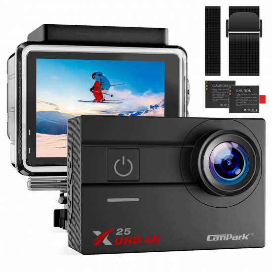 Campark X25 Native 4K Action Camera 16MP WiFi Waterproof Cam