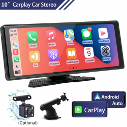 Car Stereo Wireless CarPlay & Android Auto 10'' HD Touchscreen Car Video Players with Screen Mirroring Optional Rear View Camera Car Stereo Wireless CarPlay & Android Auto 10'' HD Touchscreen Car Video Players with Screen Mirroring Optional Rear View Camera