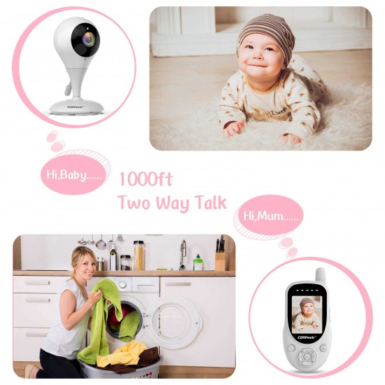 Campark BM20 Video Baby Monitor 360° Rotatable Digital Camera