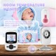 Campark Video Baby Monitor with Camera Infant Optics Digital Cam with Infrared Night Vision 2.4" LCD