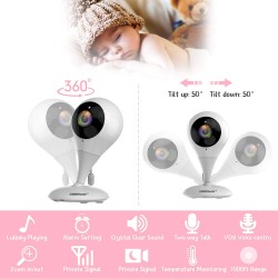 Campark BM20 Video Baby Monitor 360° Rotatable Digital Camera Campark BM20 Video Baby Monitor 360° Rotatable Digital Camera