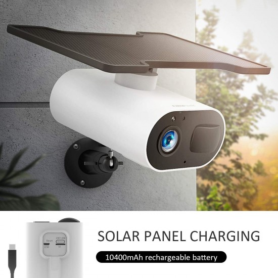 Campark AP25 1080P Wireless IP Home Security Camera with Solar Panel