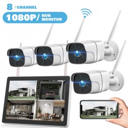 Campark W400 1080P 8CH NVR 4Pcs Wireless Security Camera System With 12 inch LCD Monitor Campark W400 1080P 8CH NVR 4Pcs Wireless Security Camera System With 12 inch LCD Monitor