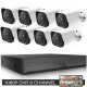 Campark W208 8CH 1080P Lite Wired DVR Security Cameras System with 3TB Hard Drive